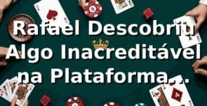 Rafael Descobriu Algo Inacreditável na Plataforma 8787bet 🎰